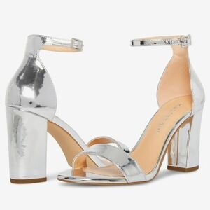 Madden Girl Beella silver heel sandals